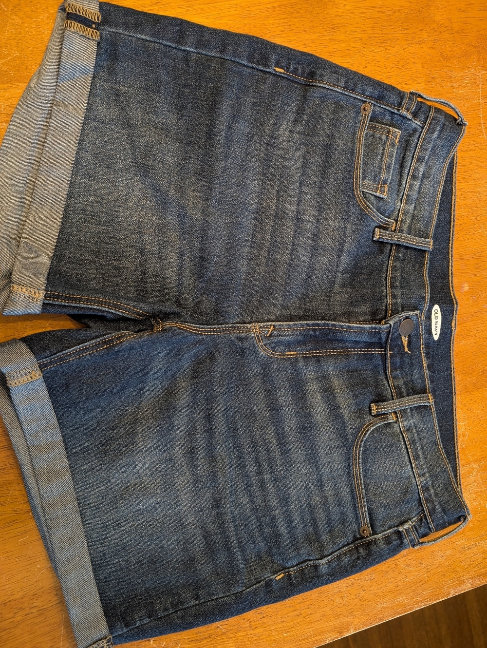 Dark Blue Denim Jean Shorts